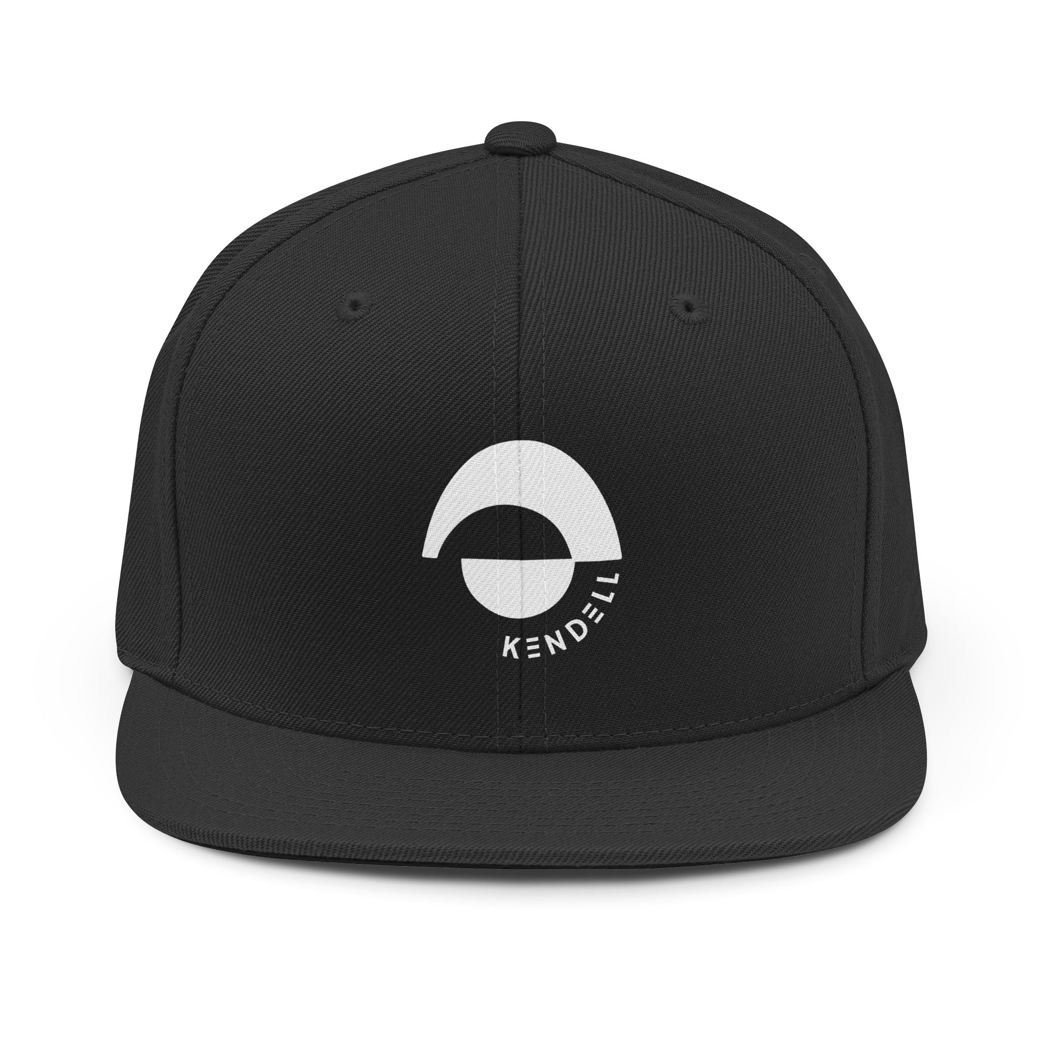 Snapback Hat — Black & Dark Heather