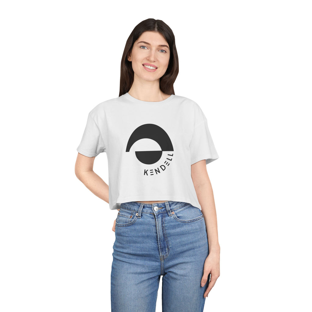 KENDELL Minimal Logo Crop Tee