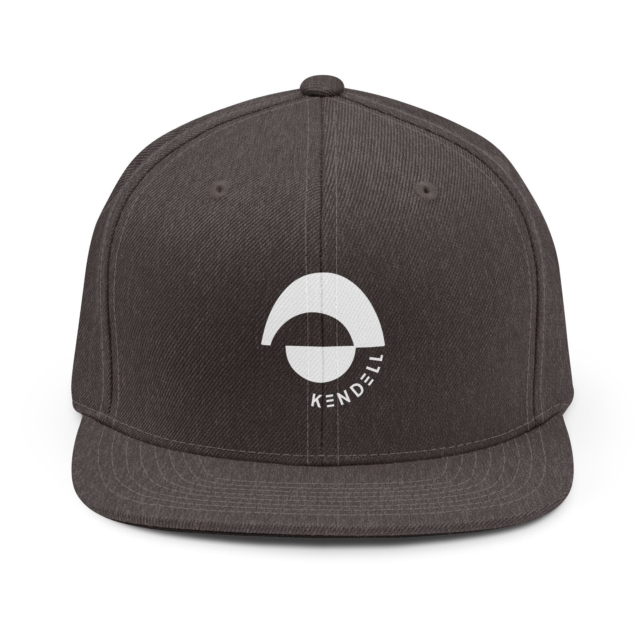 Snapback Hat — Black & Dark Heather