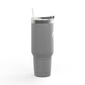 40oz Insulated Travel Mug — Black Stainless Tumbler with Straw & Handle, Custom KENDELL Logo