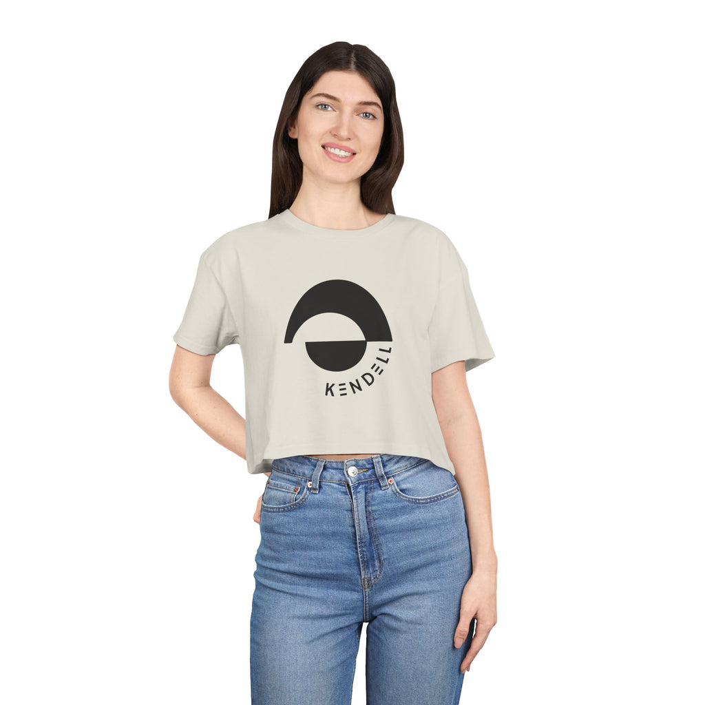 KENDELL Minimal Logo Crop Tee