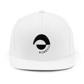 KENDELL Minimal Logo Snapback Hat — Black Emblem Flat-Bill Cap
