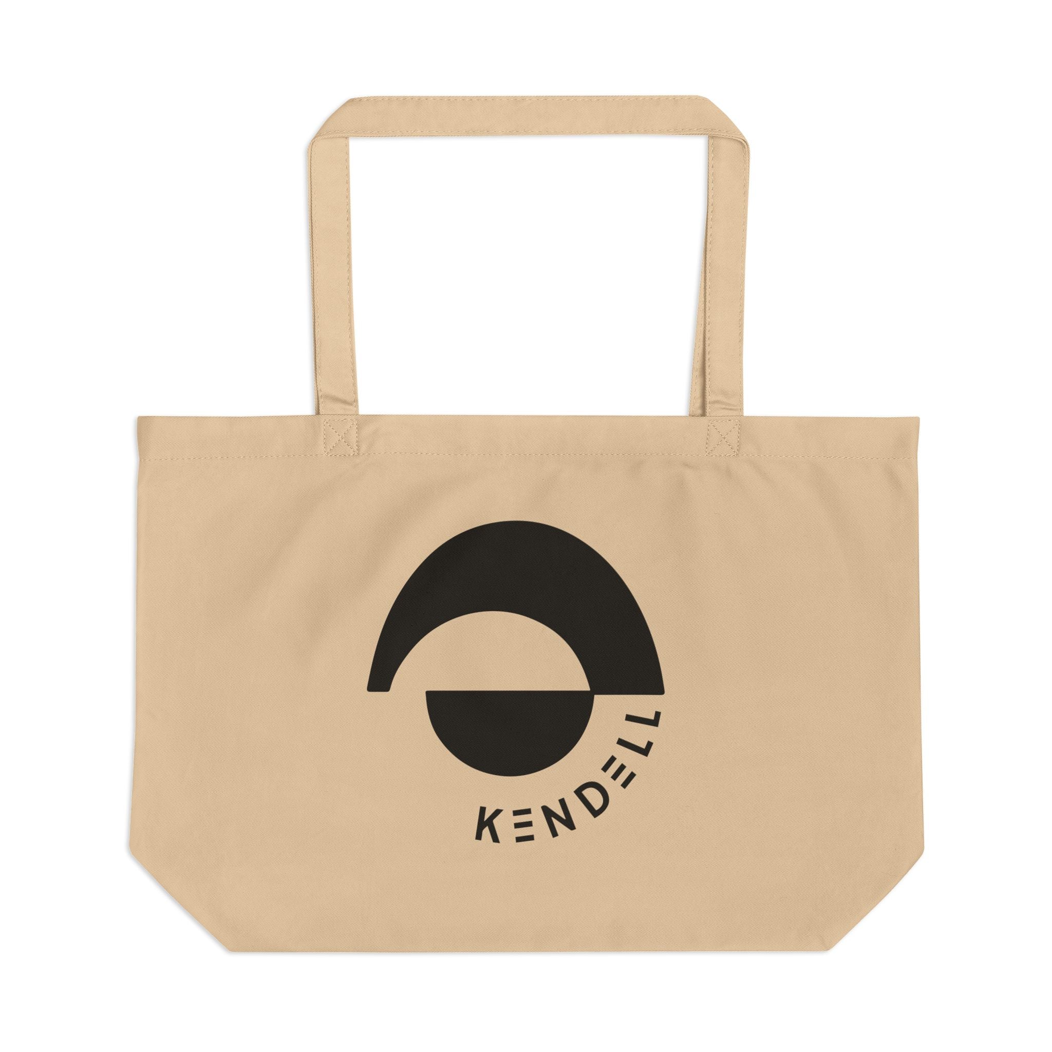 Large Eco Tote – Minimal Kendell Logo Canvas Tote Bag