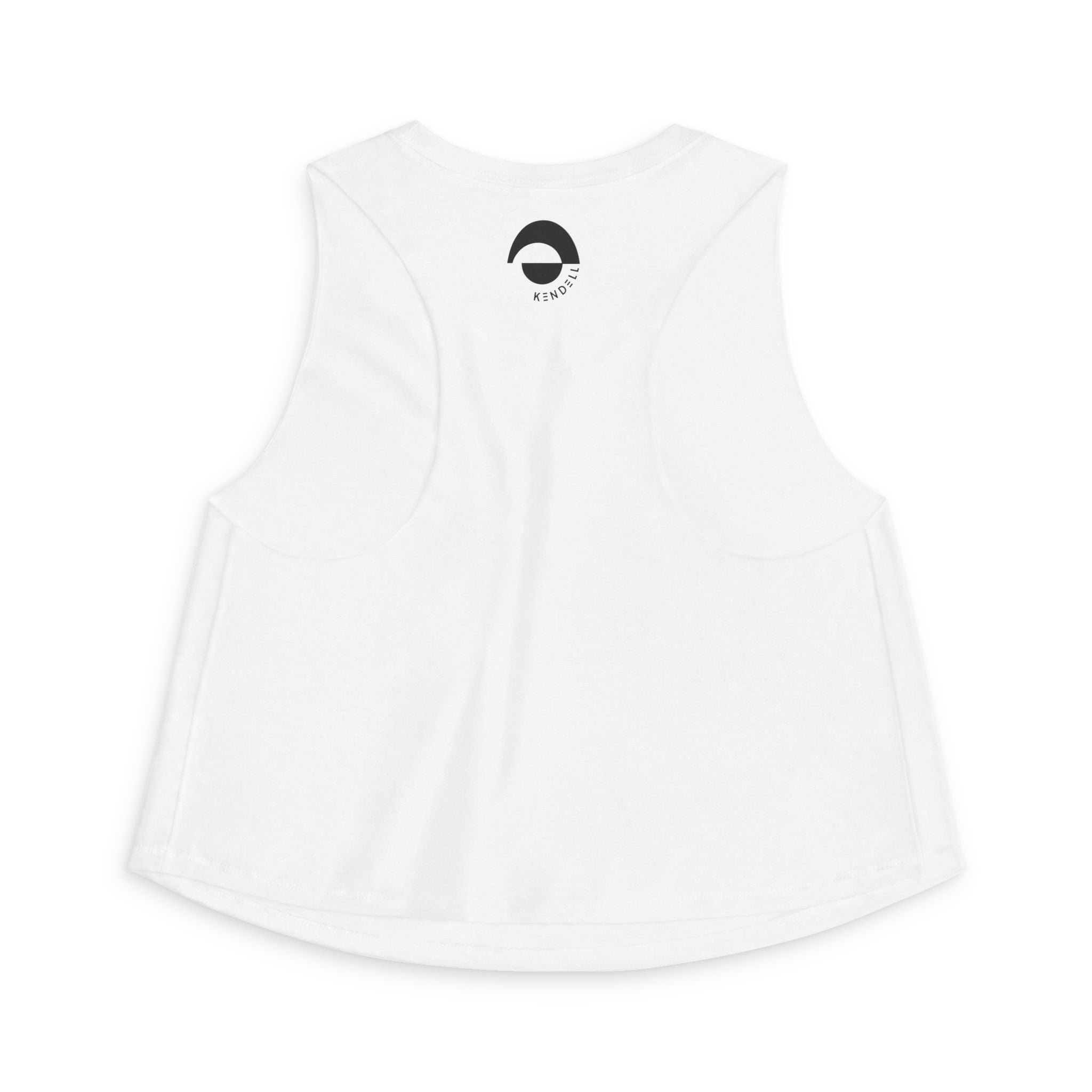 Kendell Minimal Logo Crop Top - Women's Casual Graphic Tank